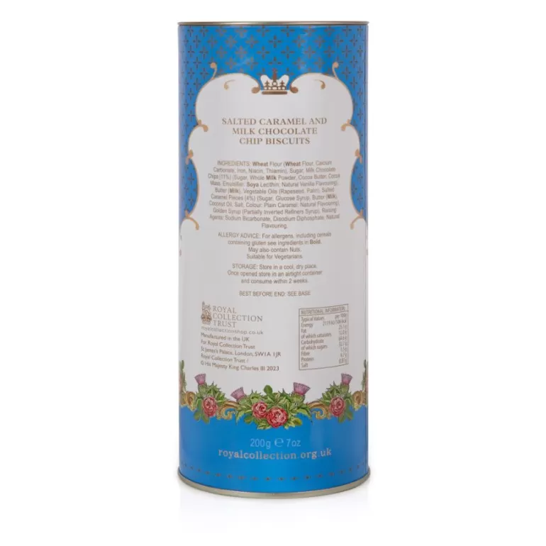 Royal Collection Shop Windsor Castle Salted Caramel And Chocolate Biscuit Tube | Biscuits