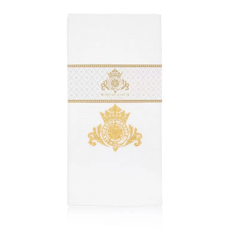 Royal Collection Shop Windsor Castle Waffle Tea Towel Set Of 2 | Home Linens